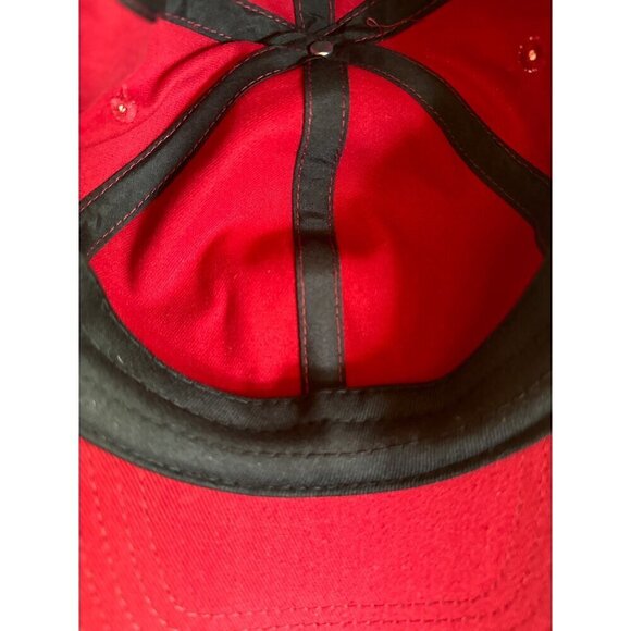 Indiana University Adjustable Red Baseball Cap Collegiate Licensed - Picture 7 of 7